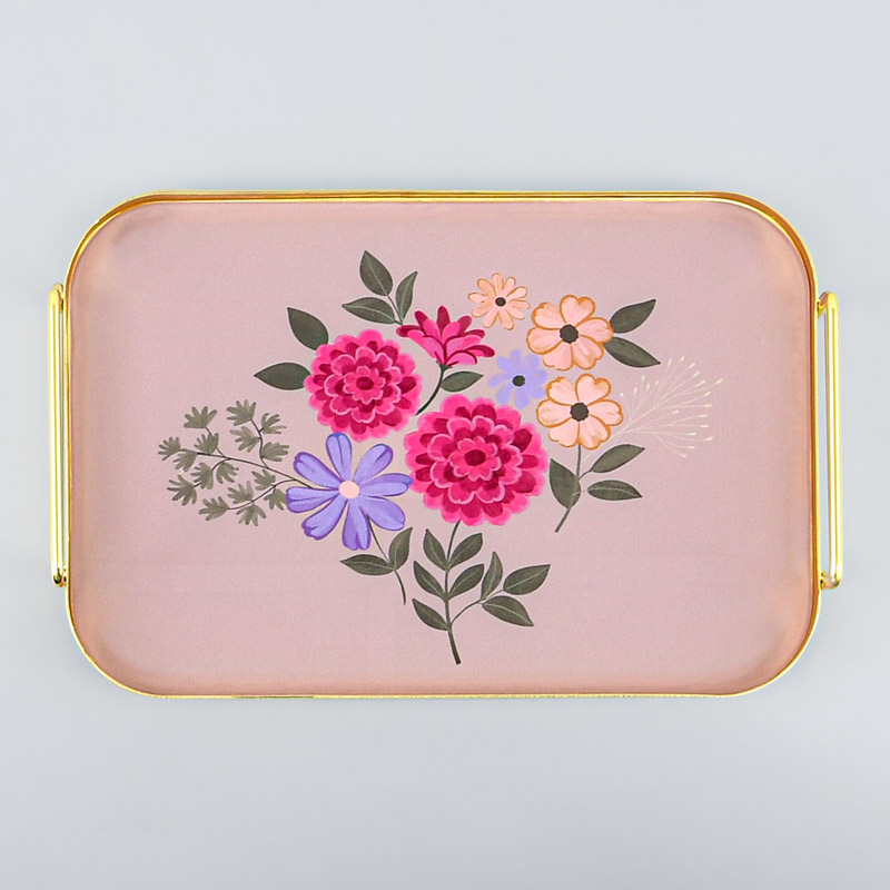Plateau métal 'Lovin Flower'