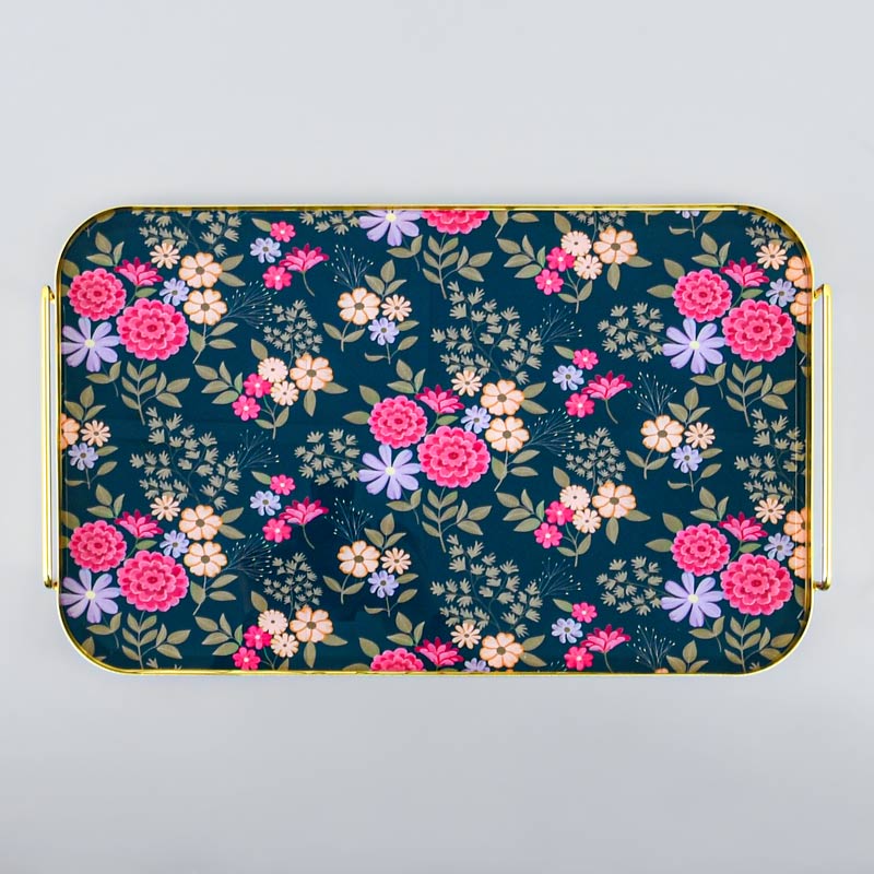 Plateau métal 'Lovin Flower'