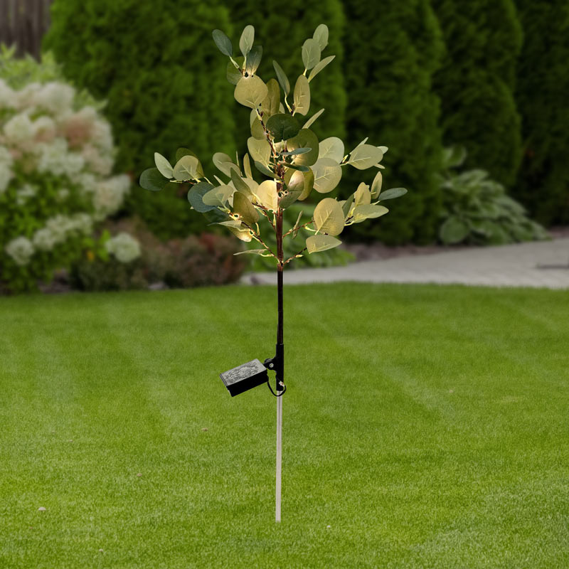 Branche d'eucalyptus 40 LED blanc chaud 