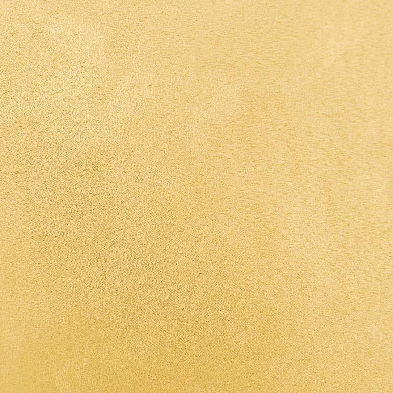 Coussin suédine 'Stormy' jaune curry