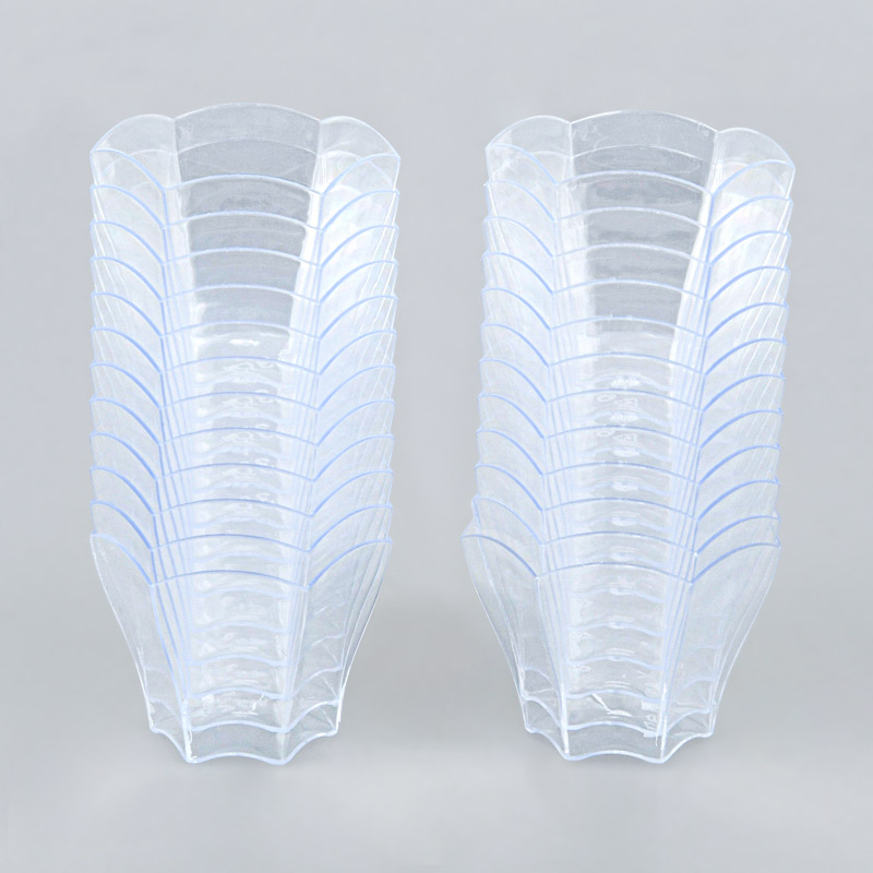 Lot de 24 verrines transparentes