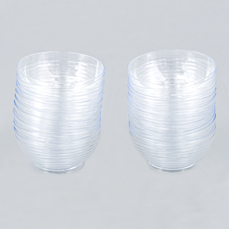 Lot de 20 verrines bol transparente