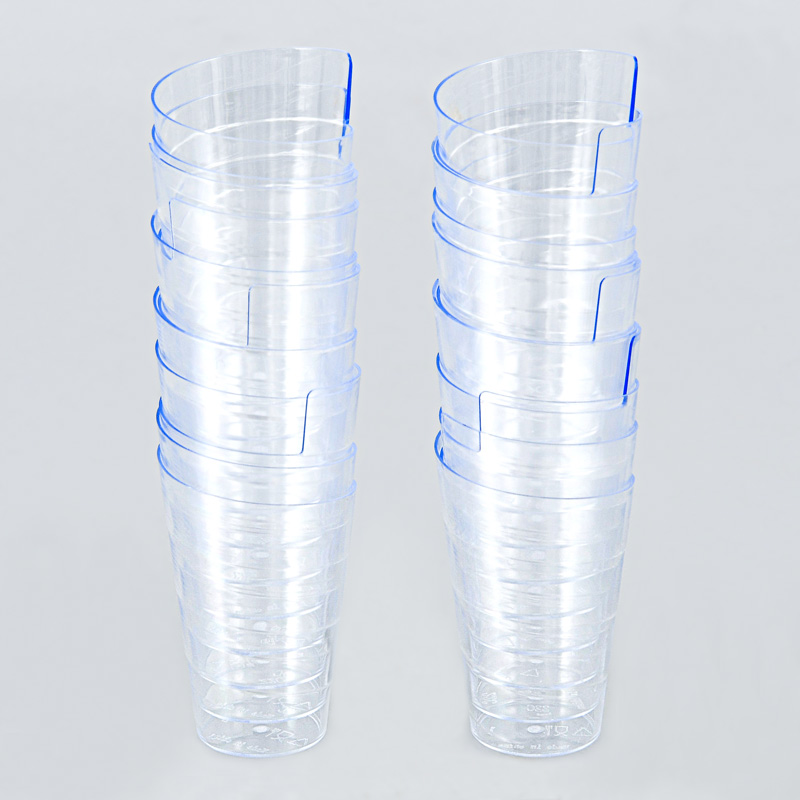 Lot de 20 verrines asymétriques 50ml