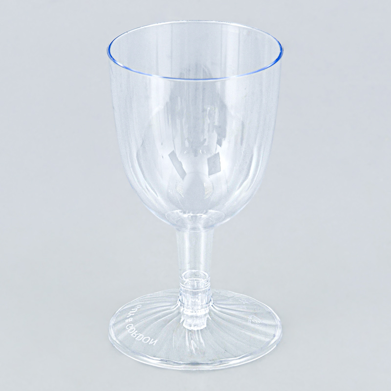 Lot de 6 verres à pieds transparents