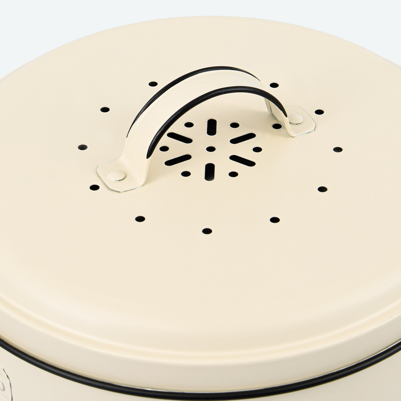 Pot a composte blanc 