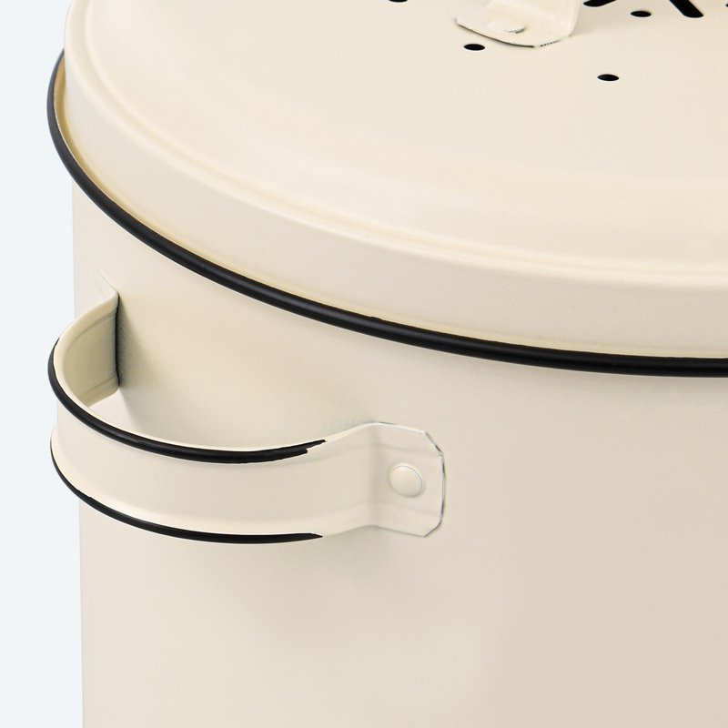Pot a composte blanc 