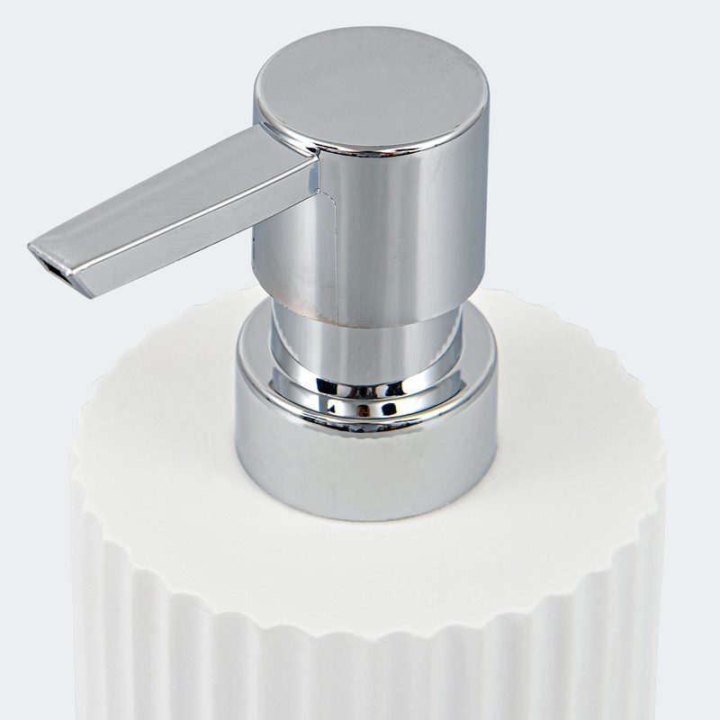 Pompe à savon blanc 'Ivory' 