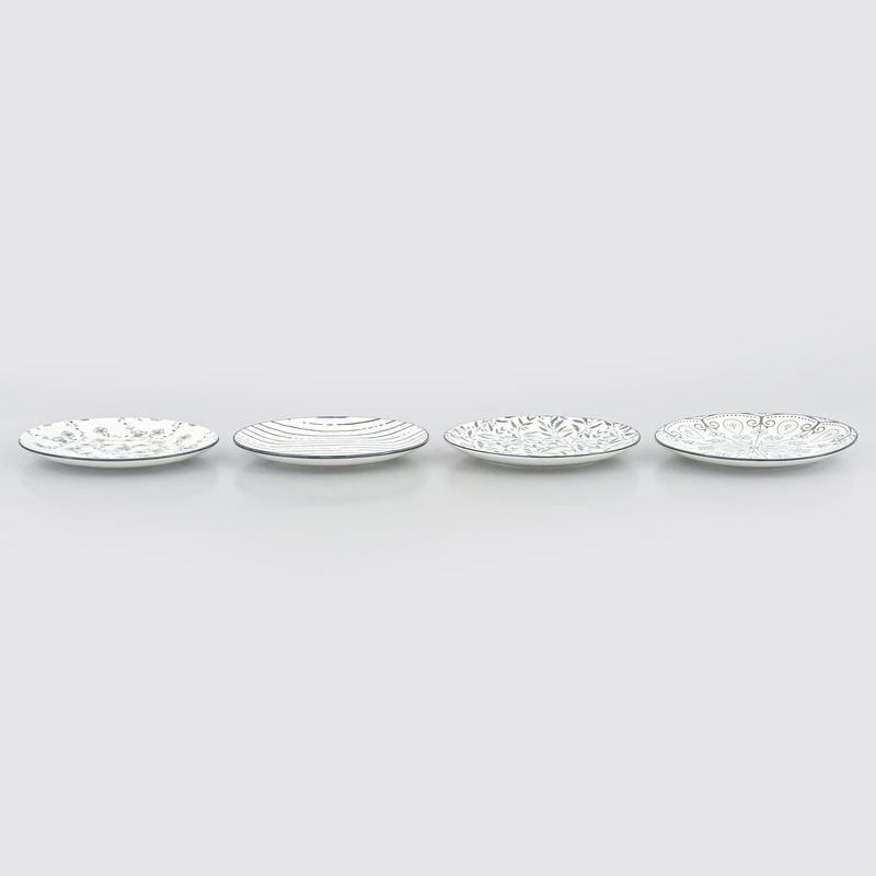 Lot de 4 assiettes dessert 'Zanela' 