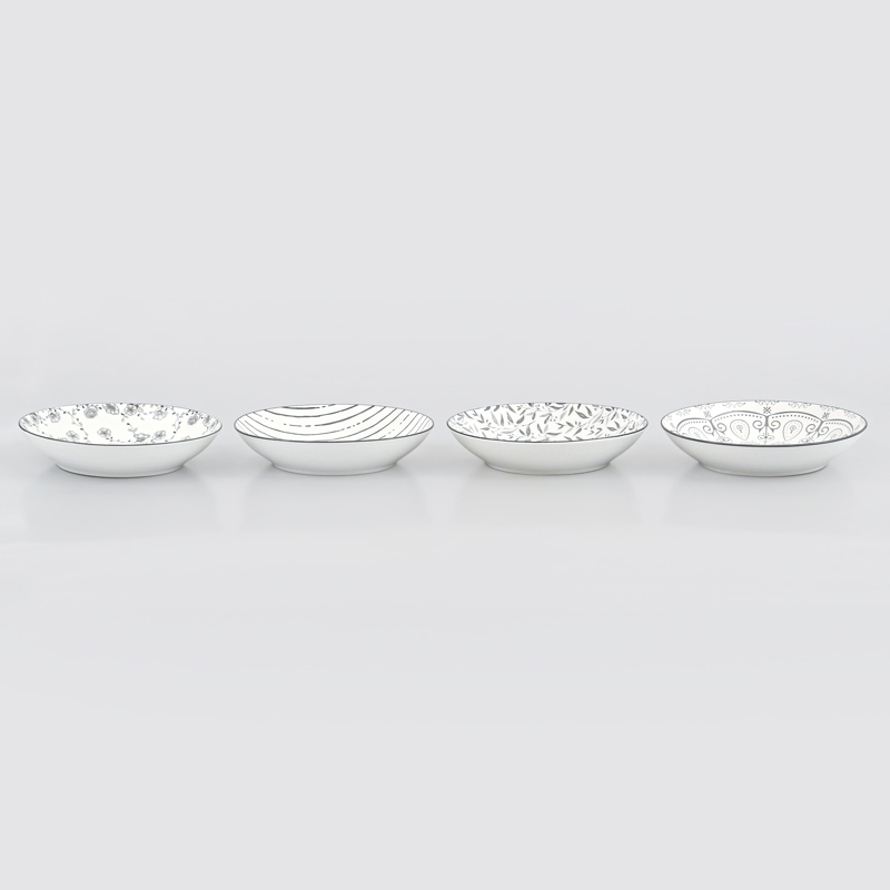 Lot de 4 assiettes multiusages 'Zanela' 