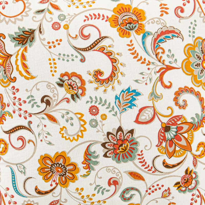 Coussin imprimé 'Sina' à pompons