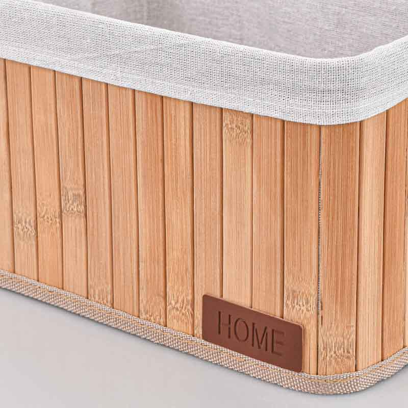 Bac de rangement beige