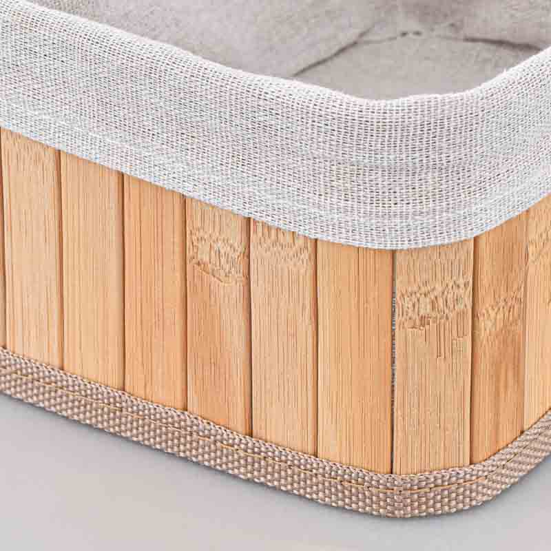 Bac de rangement beige