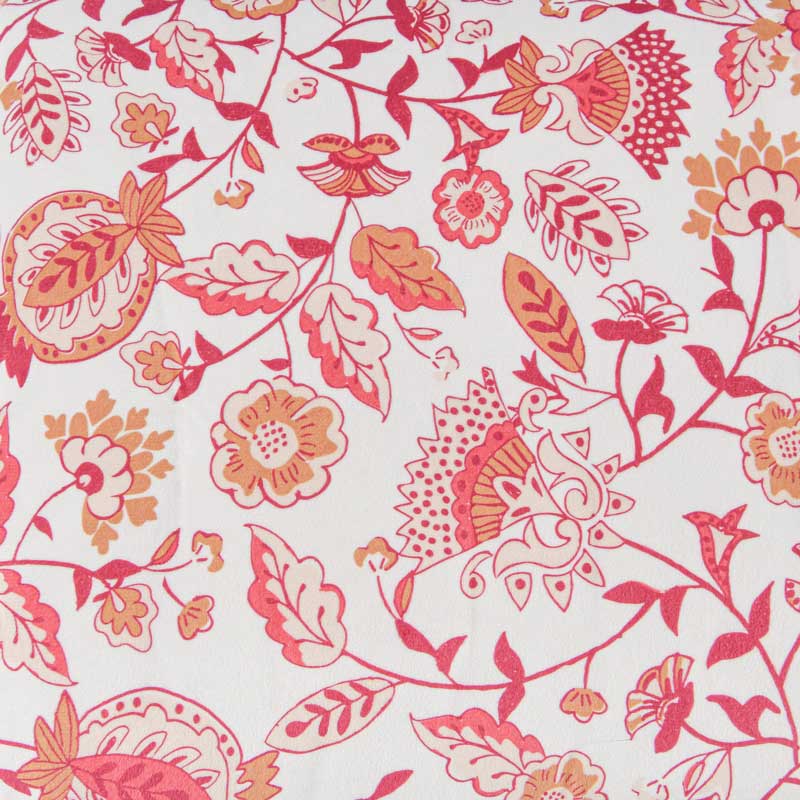 Chemin de lit 'Cyra' velours terracotta