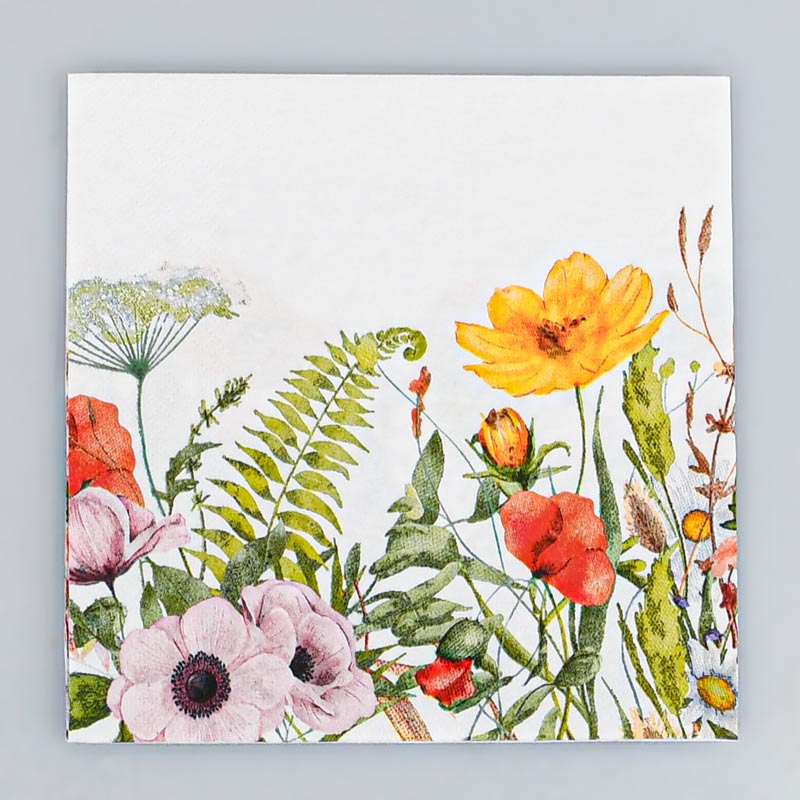 Lot de 20 serviettes 'Champêtre' 