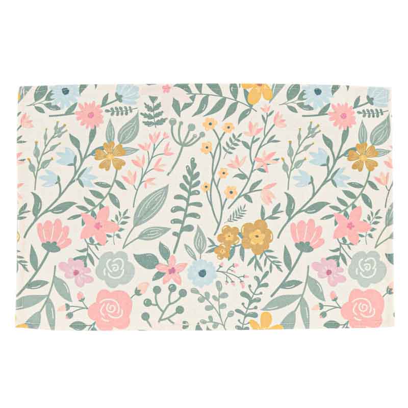 Set de table foliage fleuri 