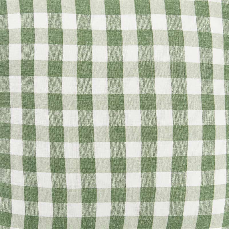 Housse de coussin 'Brigitte' vert et blanc 