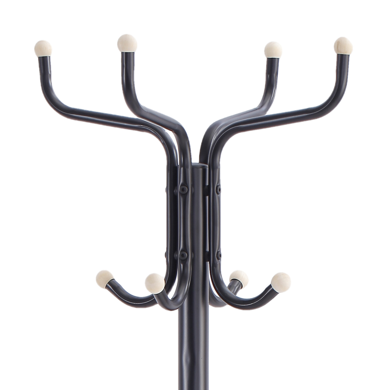 Porte manteau noir 12 crochets 