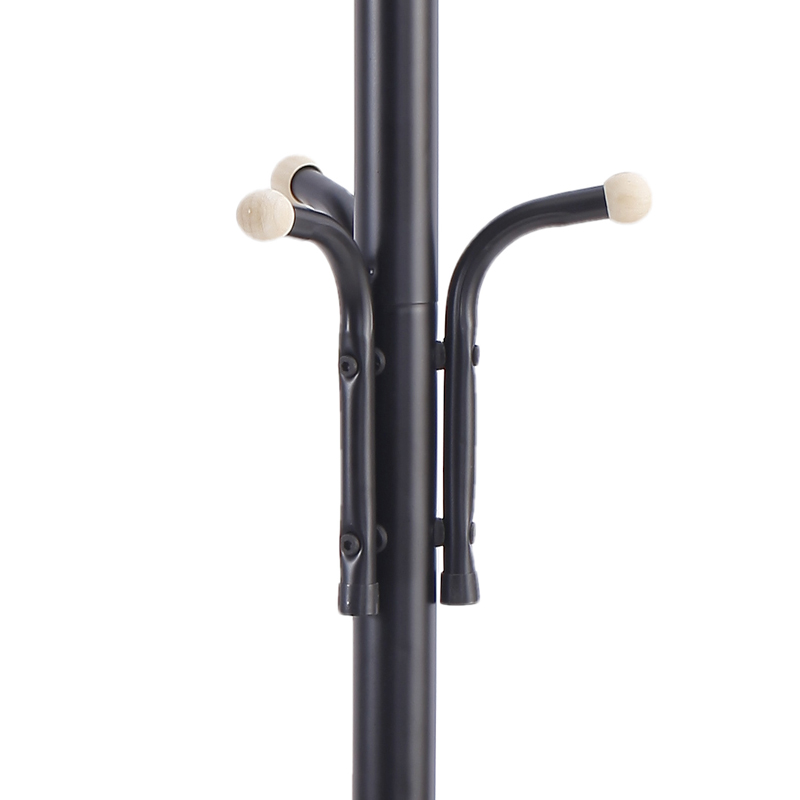 Porte manteau noir 12 crochets 