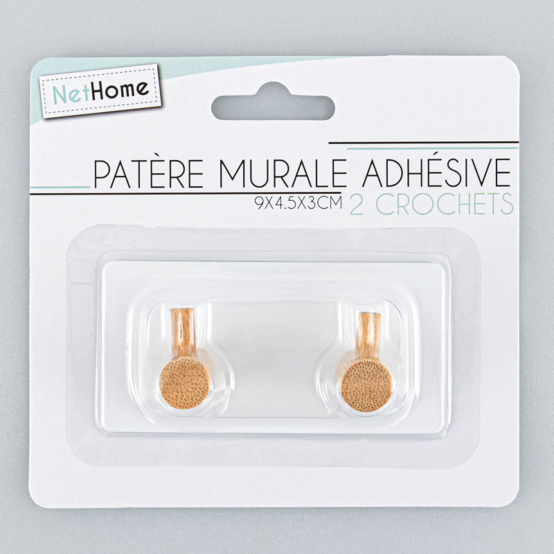 Patère murale adhésive 