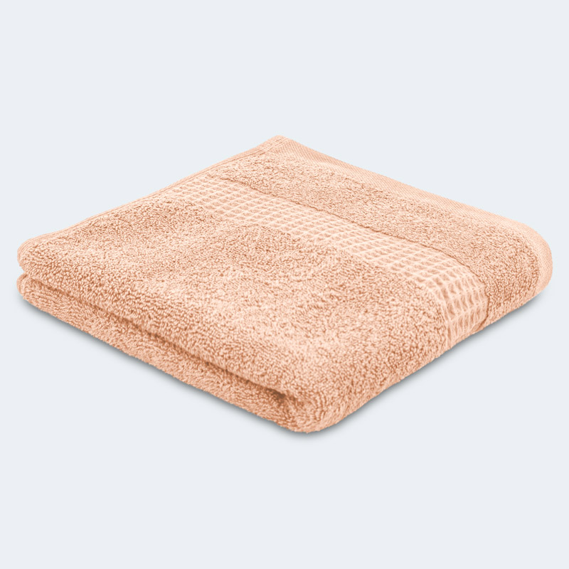 Serviette 'Loca' couleur pêche