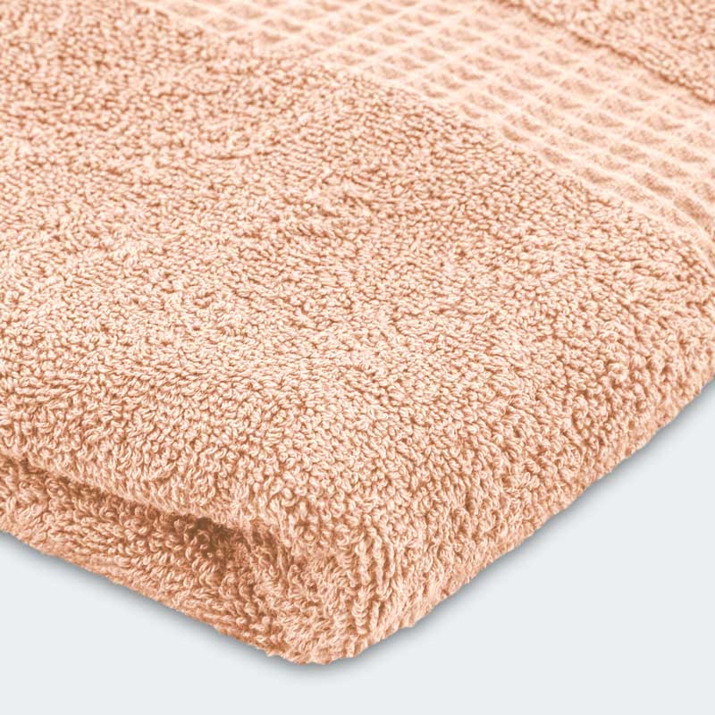 Serviette 'Loca' couleur pêche