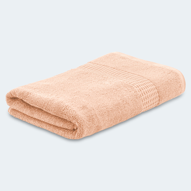 Drap de bain 'Loca' couleur pêche