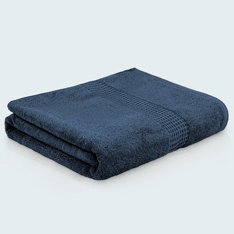 Drap de bain 'Loca' XL couleur bleu marine