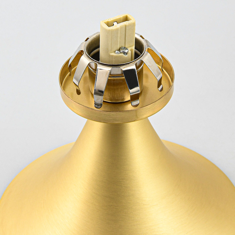 Lampe à poser 'Ludmila' blanche et dorée  