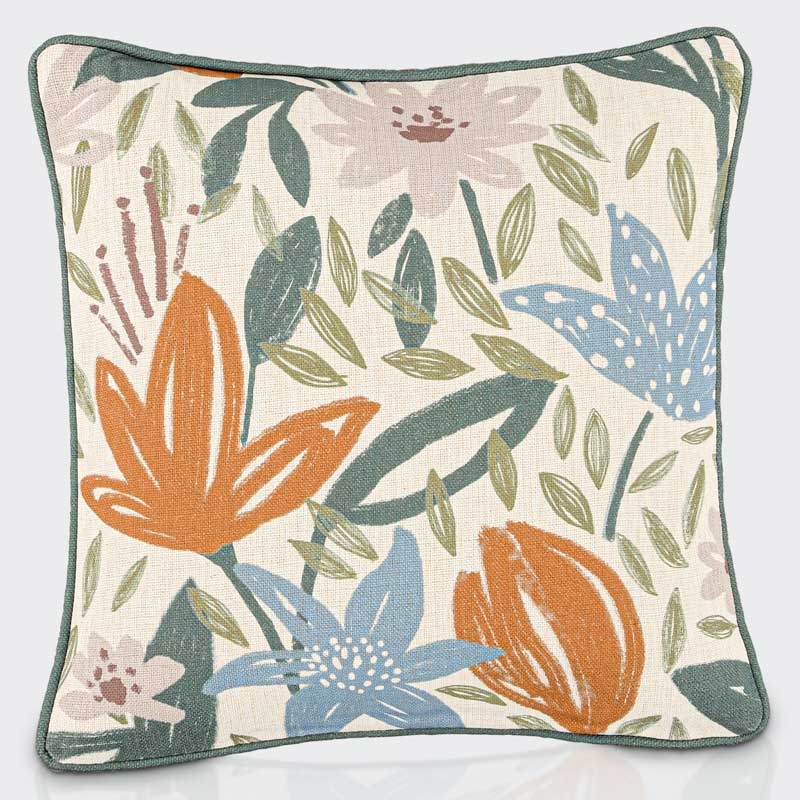 Coussin décoratif  imprimé fleuri 'Nikaia'