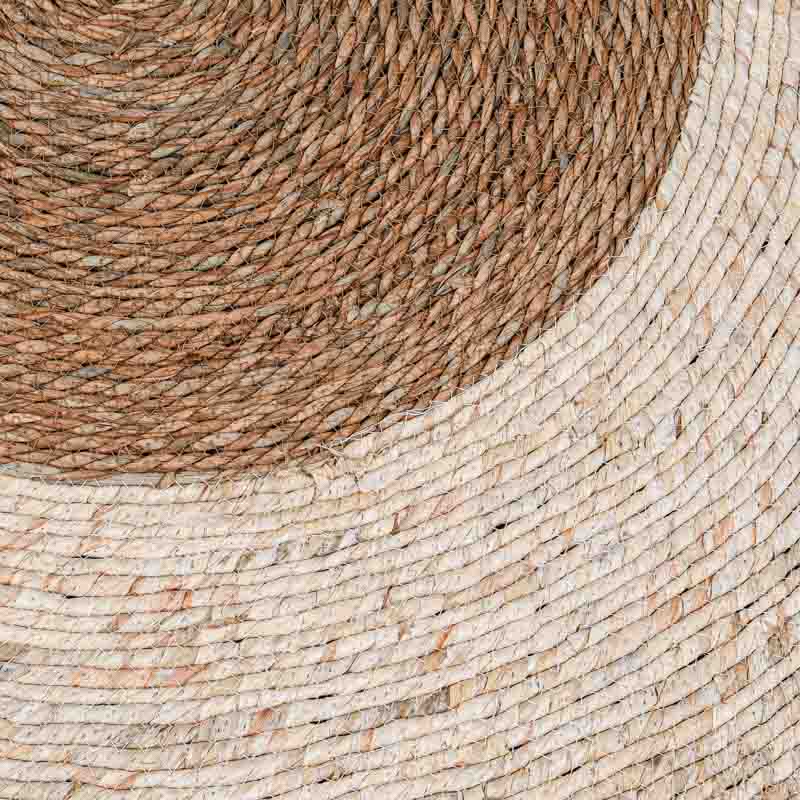 Tapis 'Madium' rond bicolore