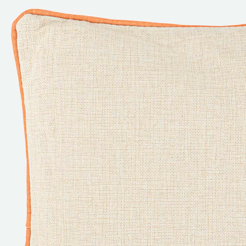 Coussin imprimé 'Lucie' couleur pêche