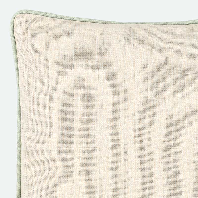 Coussin imprimé 'Lucie' couleur vert d'eau