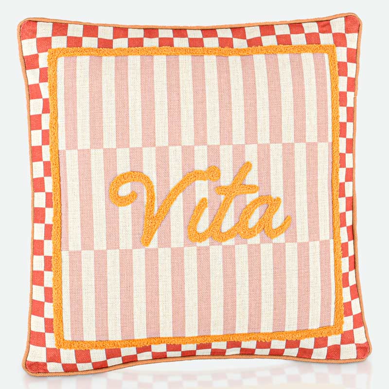 Coussin 'Sicilia' imprimé Vita
