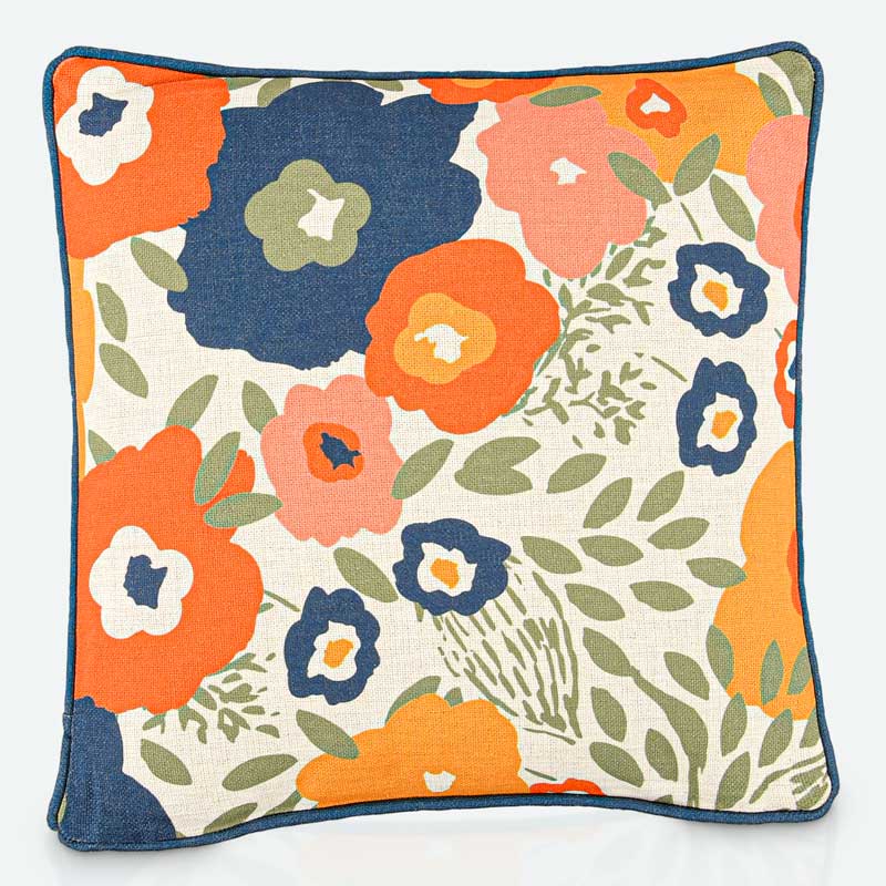 Coussin imprimé fleuri 'Harper' 