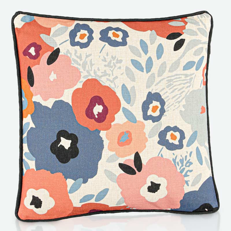 Coussin imprimé fleuri 'Harper' 