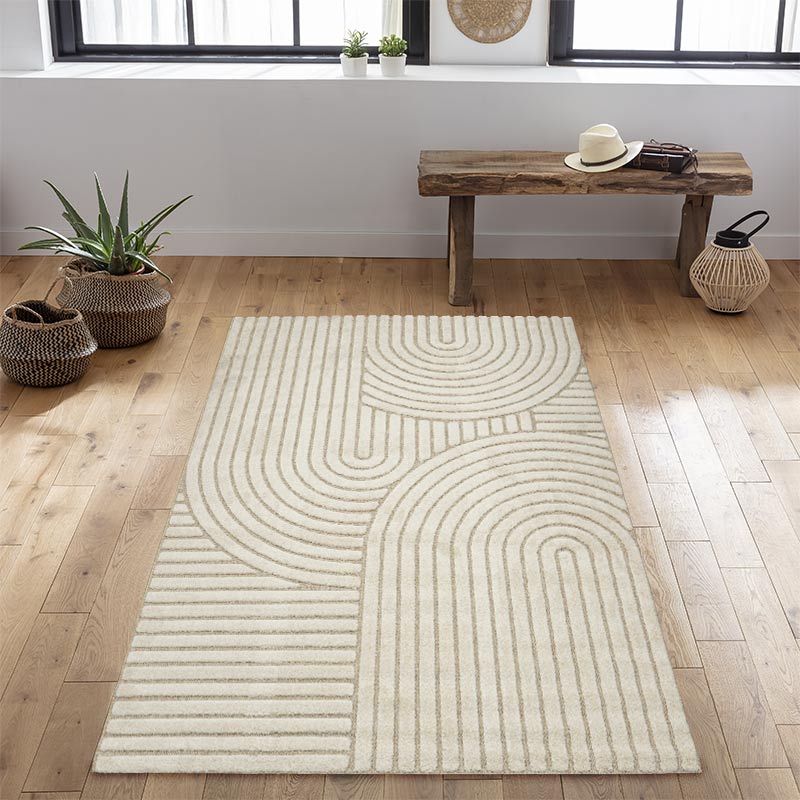 Tapis rectangulaire décor ponts 'Sahara'