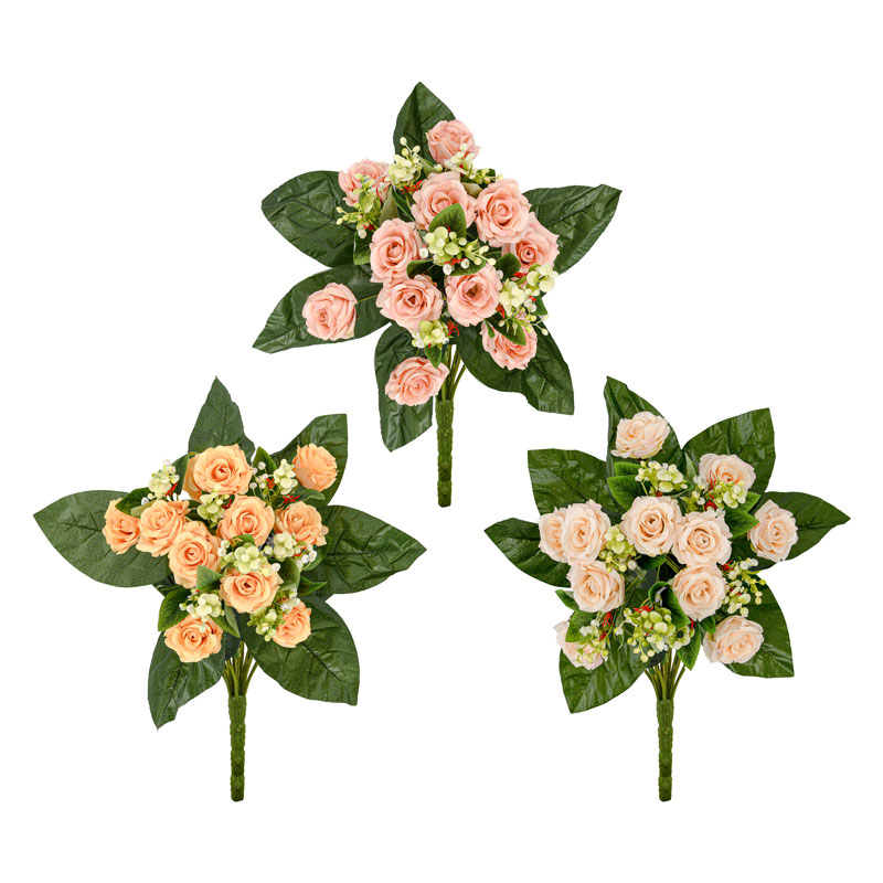 Bouquet de roses eucaplyptus
