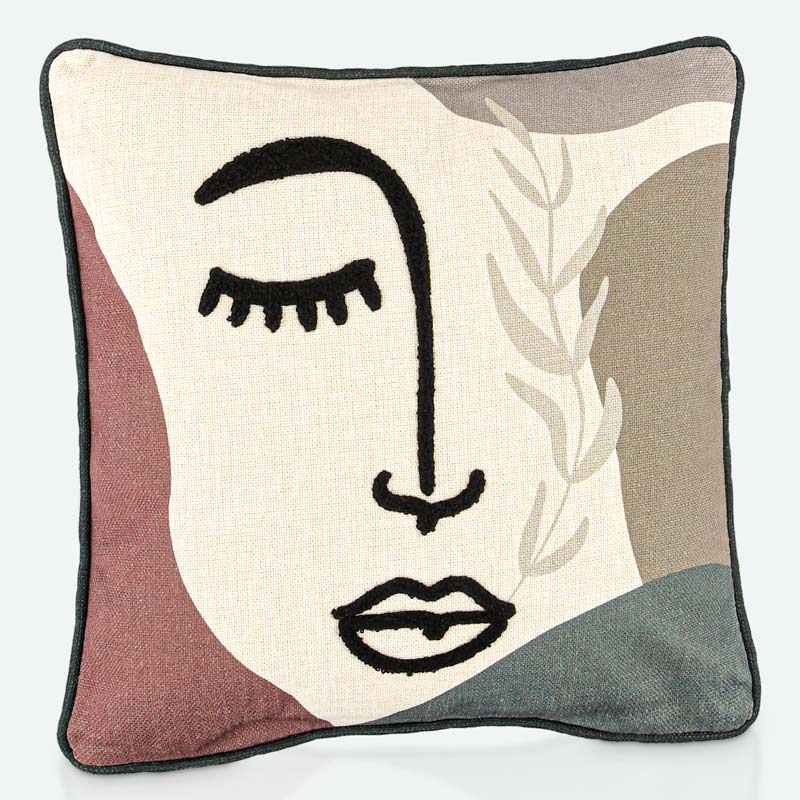 Coussin imprimé 'Ragazza'