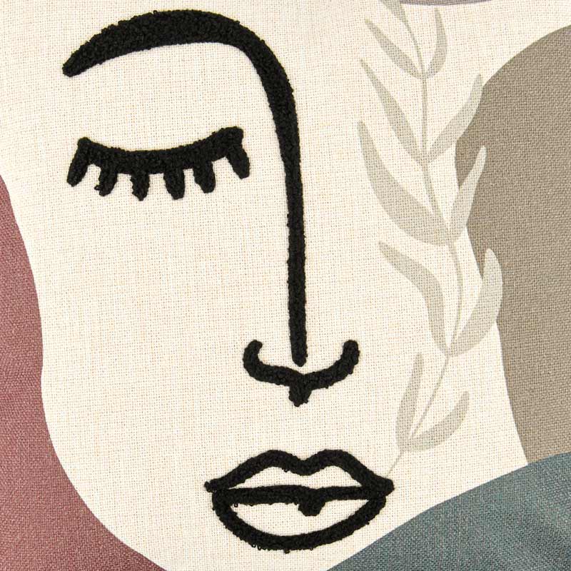 Coussin imprimé 'Ragazza'