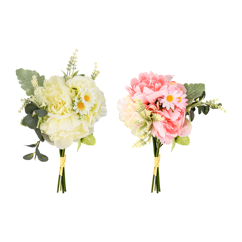 Compo de pivoines et hortensias artificielles