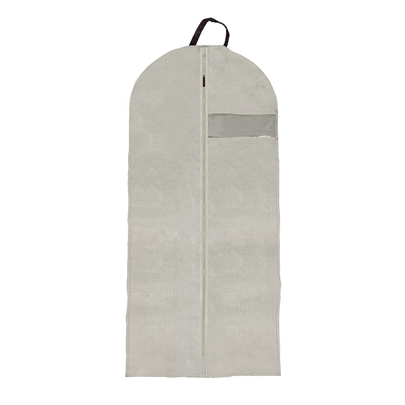 Housse de rangement pour vêtements crème 