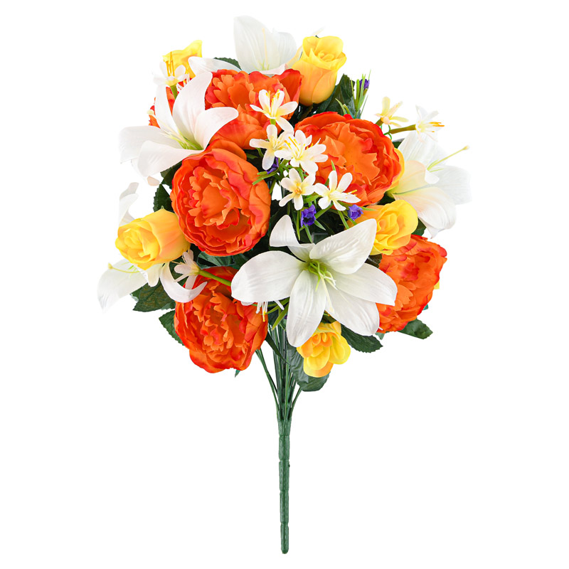 Bouquet de pivoines et roses