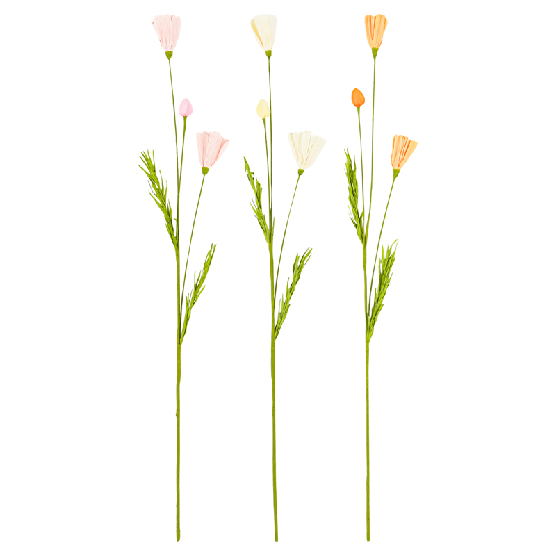 Tige artificielle fleur en papier