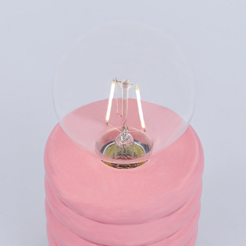 Lampe décorative à poser rose