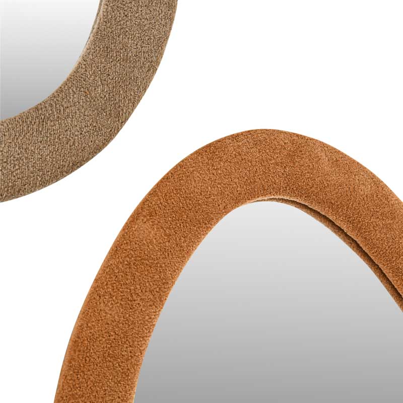 Miroir organique en velours