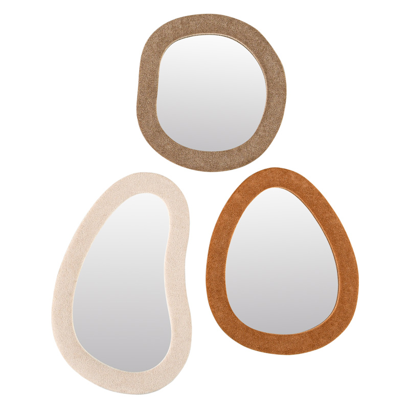 Miroir organique en velours