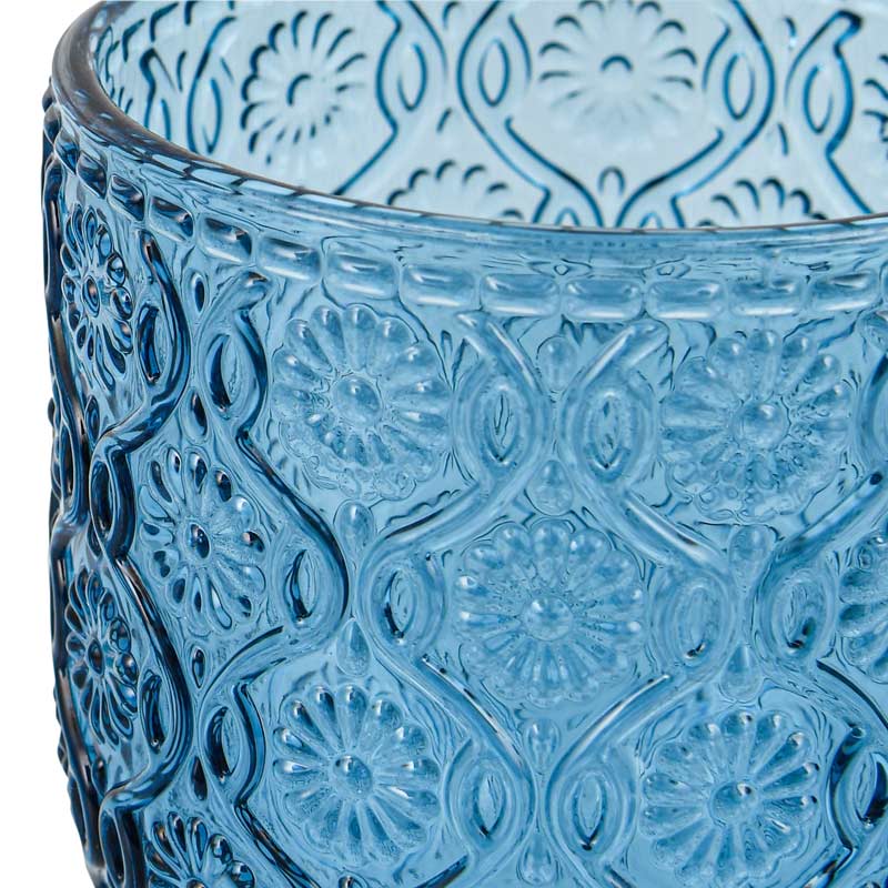 Verre à pied 'Jerada' bleu