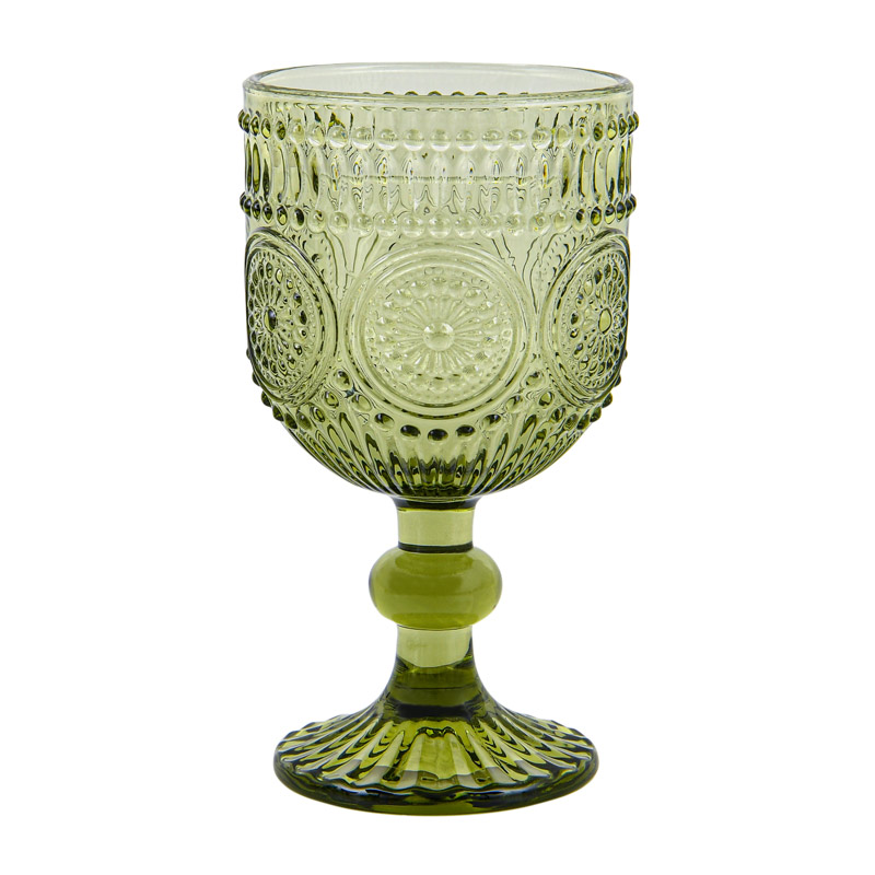 Verre à pied vert 'Hamra'