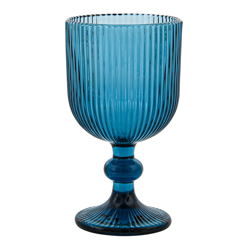Verre à pied 'Temara' bleu 25cl