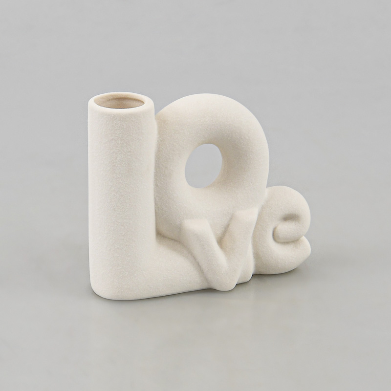 Vase 'Love' blanc 